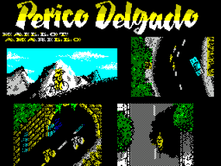 Perico Delgado Maillot Amarillo title screen for ZX Spectrum